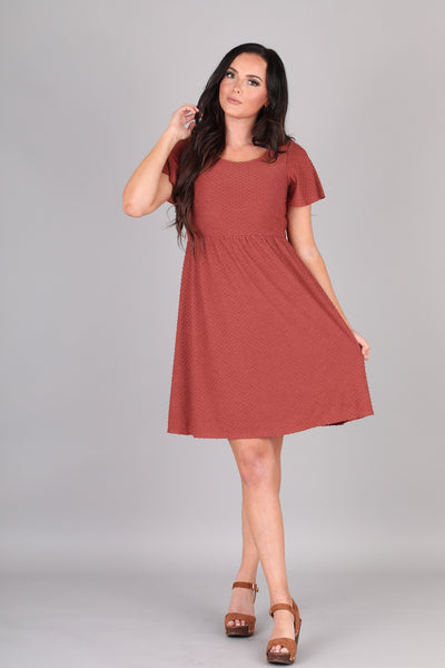 Zara deals rust dress