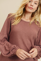 Lottie Waffle Knit Top