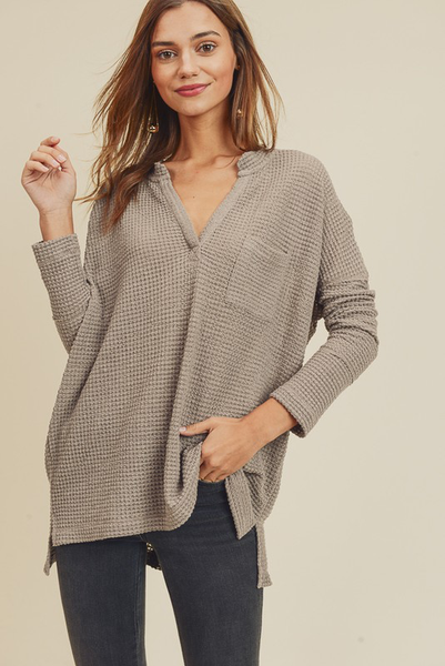 Ellison Waffle Knit Top