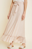 Tori Tie-front Maxi Skirt