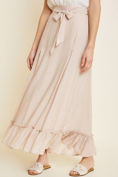 Tori Tie-front Maxi Skirt