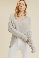 Ophelia Waffle V-Neck