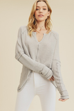 Ophelia Waffle V-Neck