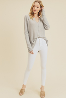 Ophelia Waffle V-Neck