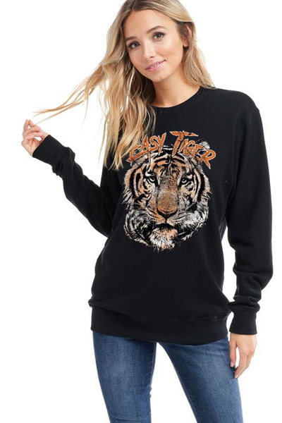 Vintage Easy Tiger Graphic Sweatshirt BEAUTIFUL PEOPLE