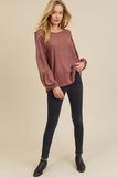 Lottie Waffle Knit Top