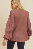 Lottie Waffle Knit Top