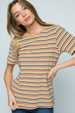 Britta Striped Knit-T