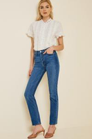 Mindy Lace Button Down Top