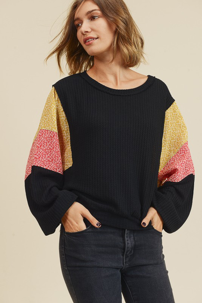 Catalina Waffle Knit Top