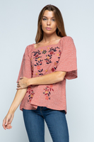 Effie Embroidered Top