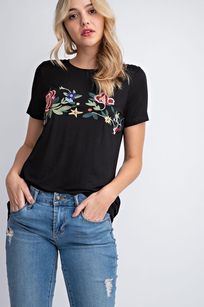 Bev Embroidered Tee