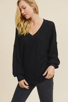 Kiara Waffle Knit Top
