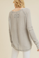 Ophelia Waffle V-Neck